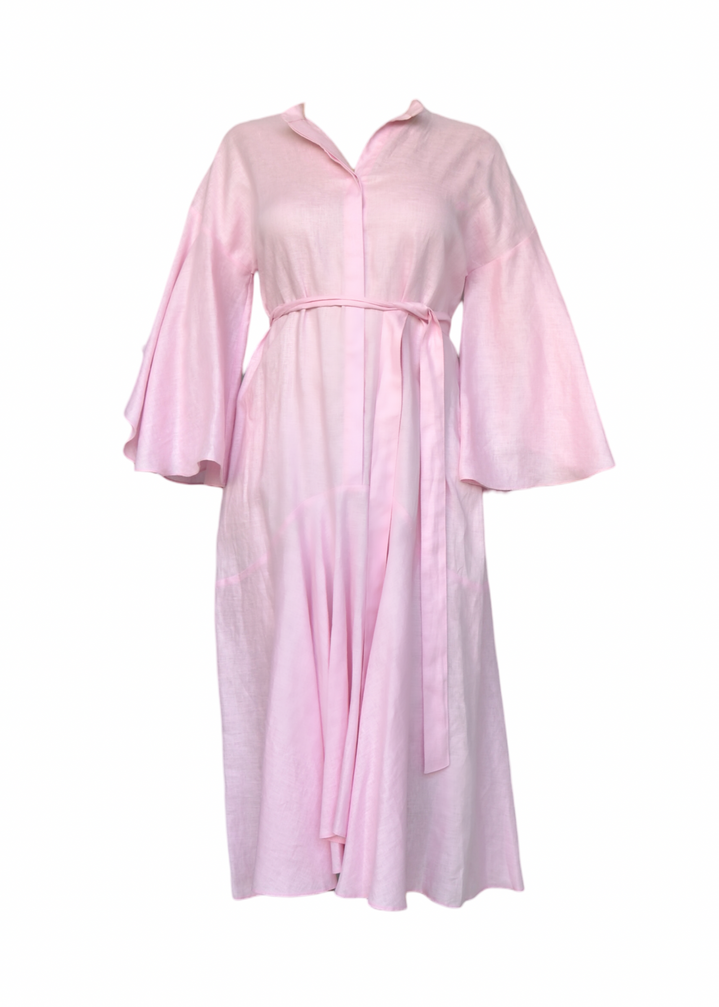 Noa Linen Dress Pink